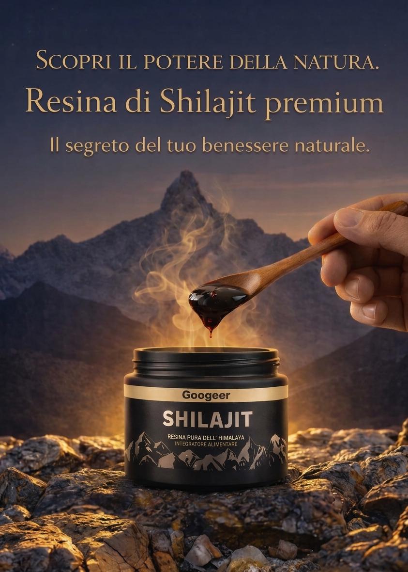 Shilajit 100% Puro 💎 Energia naturale dall’Himalaya per il benessere di corpo e mente